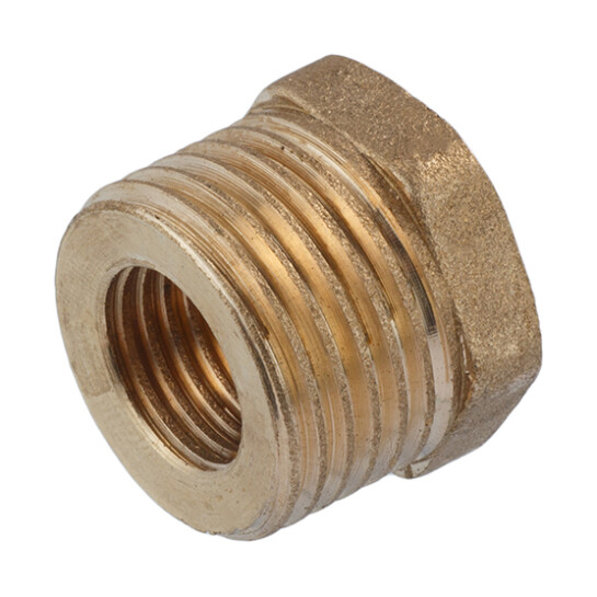 Додаткове фото - Футорка посилена LexLine 1/2"х1/4" ЗВ латунна УК0703-В