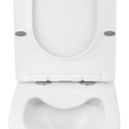 Додаткове фото - Комплект 4 в 1: Інсталяція GROHE Solido  3 в 1 3884966Q + Унітаз безобідковий Kroner Harz WHI523632 RIMLESS з сидінням Slim Duroplast / Soft-close / Quick relase KH523632WHIR (3884966KH523632)