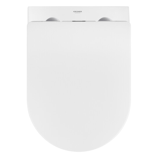 Додаткове фото - Комплект 4 в 1: Інсталяція GROHE Solido  3 в 1 3884966Q + Унітаз безобідковий Kroner Harz WHI523632 RIMLESS з сидінням Slim Duroplast / Soft-close / Quick relase KH523632WHIR (3884966KH523632)