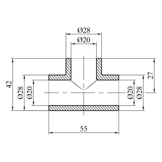 Додаткове фото - Трійник PPR GrandiTherm 20 мм