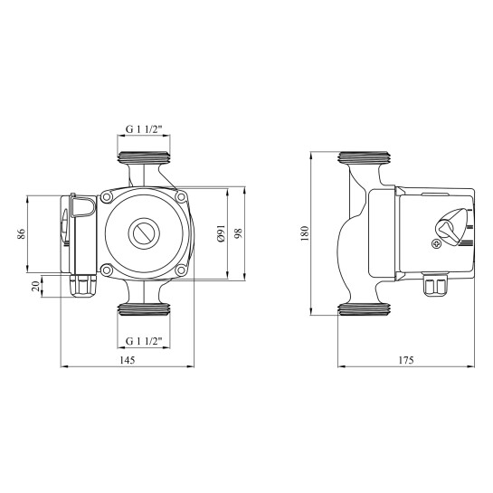 Додаткове фото - Насос циркуляційний Forwater GPD/UPS 25/8-180 (Grundfos)