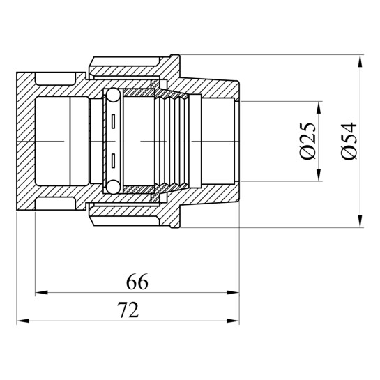 Додаткове фото - Заглушка ПЕ SantehPlast 25 мм