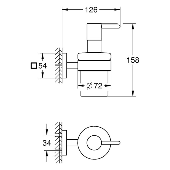 Додаткове фото - Дозатор для рідкого мила Grohe QuickFix Start Cube 41098000