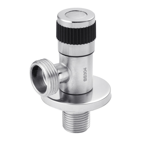 Головне фото - Кран приладовий для підключення Karro 1/2"х3/4" ЗЗ нержавіюча сталь KR-3130S