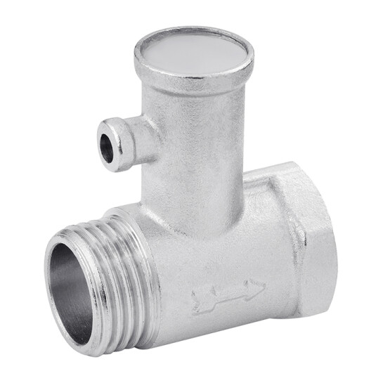 Клапани Запобіжний клапан для бойлера Karro 1/2" ВЗ нікельований KR-88145