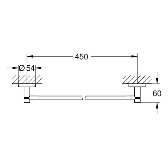 Додаткове фото - Тримач для рушників Grohe QuickFix Start 411972430