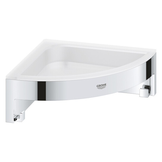 Полички для ванної кімнати Полиця для душу Grohe QuickFix Start Cube кутова з гачками 41106000