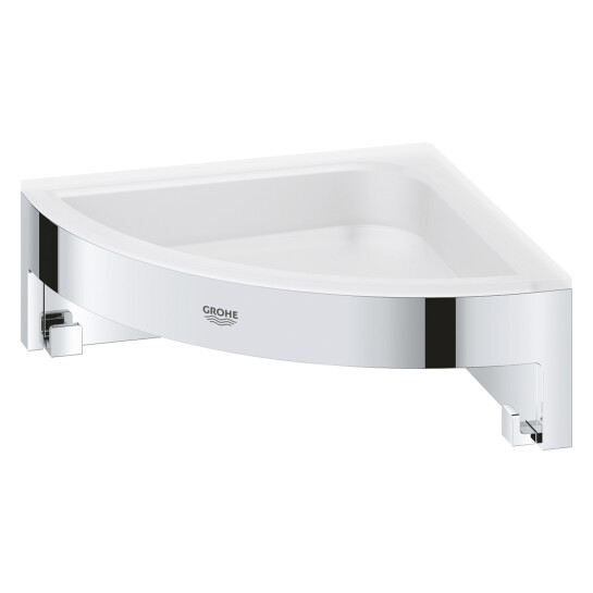 Додаткове фото - Полиця для душу Grohe QuickFix Start Cube кутова з гачками 41106000