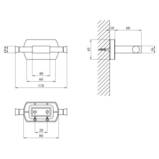 Додаткове фото - Тримач для рушників Kroner KRM Graz - GRP95601