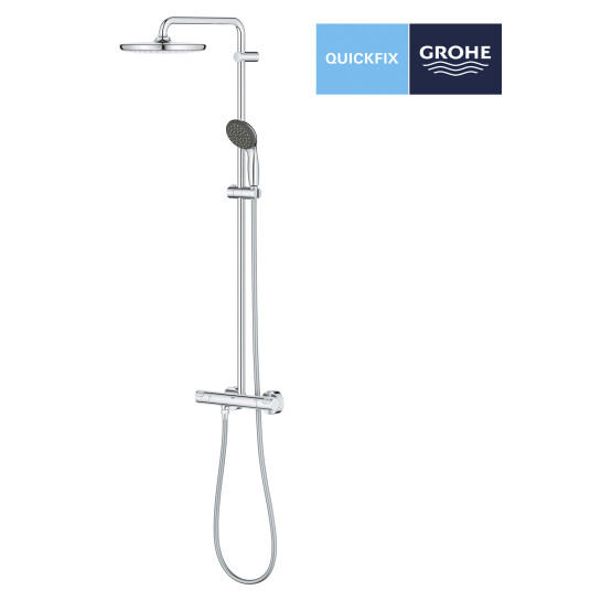 Додаткове фото - Душова система термостатична Grohe QuickFix Vitalio Start System 250 26816000