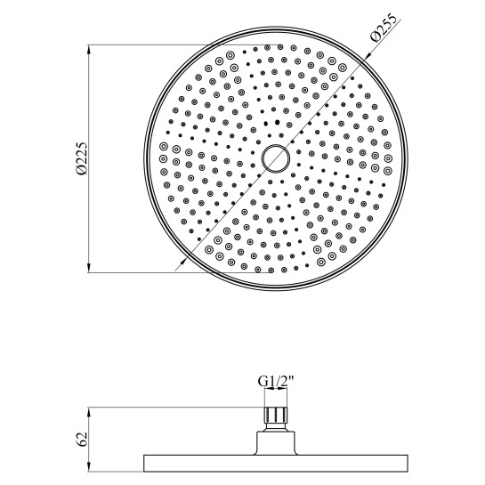 Додаткове фото - Лійка для верхнього душу Kroner Element 2801532915Z-3801