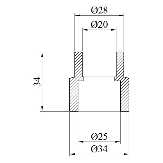 Додаткове фото - Муфта редукційна PPR GrandiTherm 25х20 мм