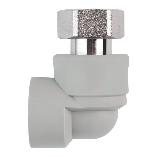 Кутники ППР Коліно з накидною гайкою PPR GrandiTherm 25х3/4"