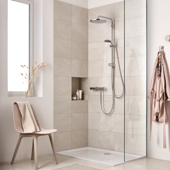 Додаткове фото - Душова система Grohe QuickFix Vitalio Start System 250 26817000
