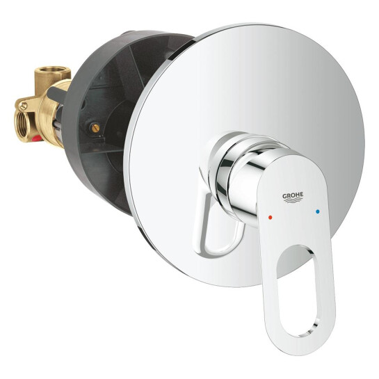 Додаткове фото - Душова система прихованого монтажу Grohe Vitalio Start 250 з виливом для ванни та змішувачем Bauloop UA290810R3