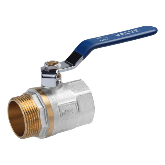 Крани кульові Кран кульовий Valves 1 1/4'' ВЗ PN30 синя ручка