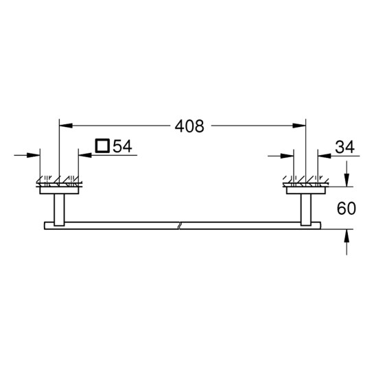 Додаткове фото - Тримач для рушників Grohe QuickFix Start Cube 409872430