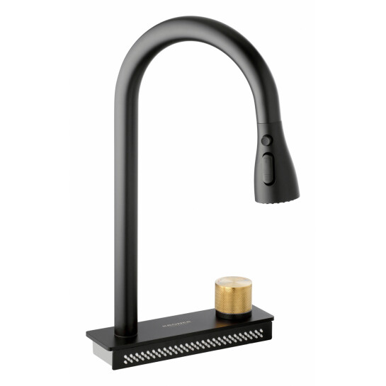 Головне фото - Змішувач до мийок Kroner KRP Schwarze - SCH2363