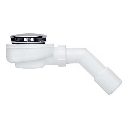 Додаткове фото - Сифон для душового піддона ANIplast E556CEU 1/2*60, h 53 мм, з 2 трубками