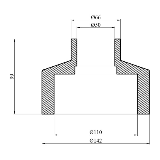 Додаткове фото - Муфта редукційна PPR GrandiTherm 110х50 мм