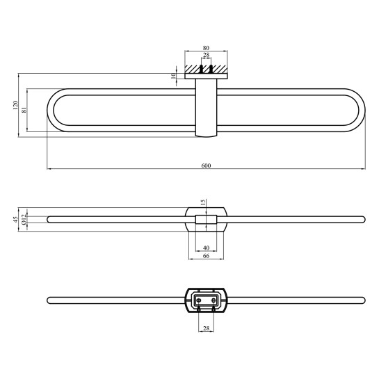 Додаткове фото - Тримач для рушників Kroner KRM Graz - GRP95609