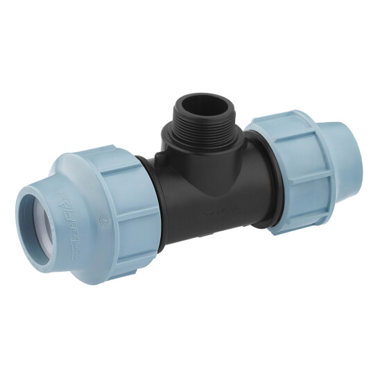 Головне фото - Трійник ПЕ SantehPlast 50х1 1/2"х50 РЗ