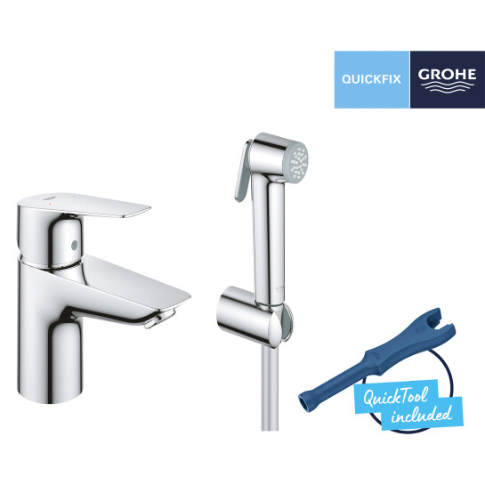 Додаткове фото - Набір для гігієнічного душу зі змішувачем Grohe QuickFix StartEdge S-Size 23773001