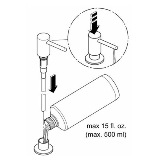 Додаткове фото - Набір Grohe QuickFix Get UA31484QF7: змішувач для кухні Get 31484001 з дозатором Authentic 40537000