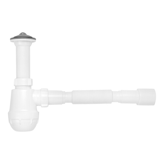 Сифони для кухонних мийок Сифон для кухонної мийки Kroner KRP - TW01 1 1/2"х40/50 мм