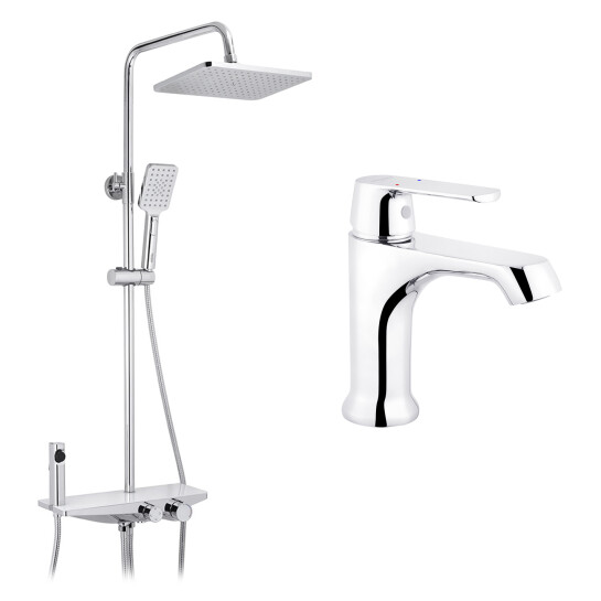 Головне фото - Набор 2 в 1 душова система Kroner Armada-W066 + змішувач Armada-C010