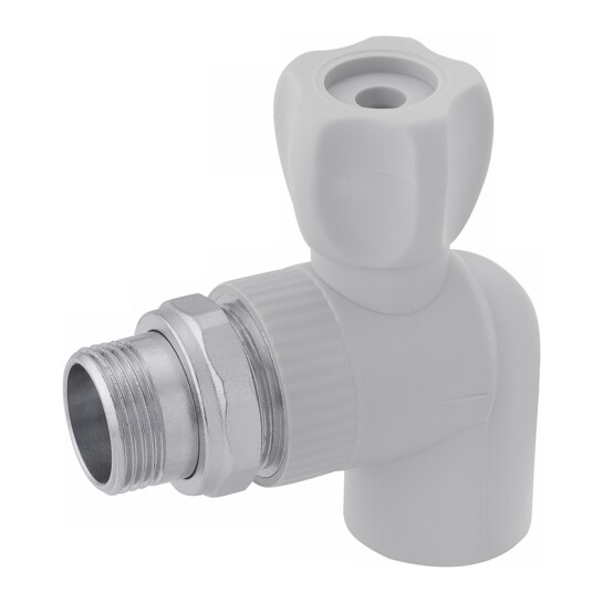 Крани ППР Кран радіаторний кутовий PPR Rozma 25х3/4"