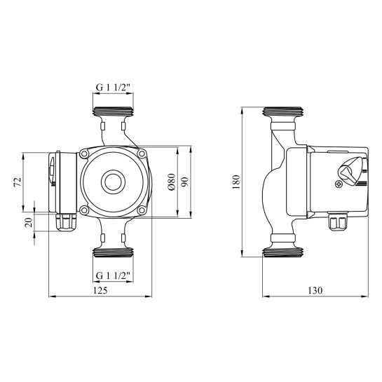 Додаткове фото - Насос циркуляційний Forwater GPD 25/4-180 (Grundfos)