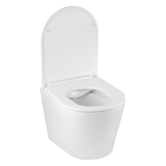 Додаткове фото - Комплект 4 в 1: Інсталяція Grohe Solido 2 в 1 38971000 + Панель змиву для унітаза Even Black 38966KV0 + Унітаз підвісний безобідковий Kroner Armada WHI513636 RIMLESS з сидінням Slim Duroplast / Soft-close / Quick relase KA513636WHIR (38971966KV0KA51R)