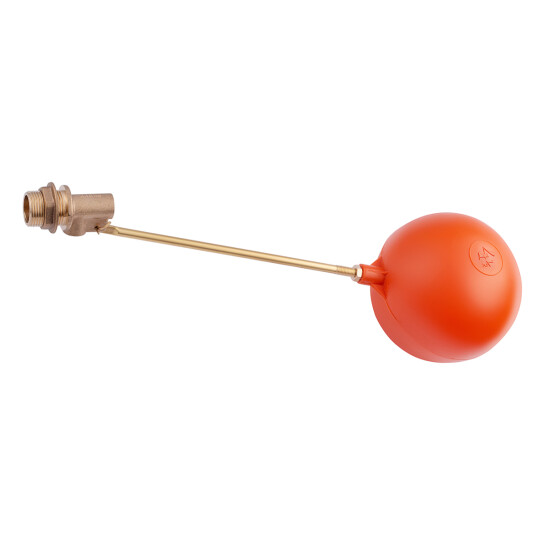 Клапани Поплавковий клапан для ємності Karro 1/2" з кулею 4 1/2" латунний KR-15021