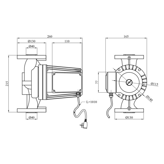 Додаткове фото - Насос циркуляційний Forwater WRS 40/550-F (Grundfos)
