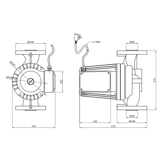 Додаткове фото - Насос циркуляційний Forwater WRS 50/1500-F (Grundfos)
