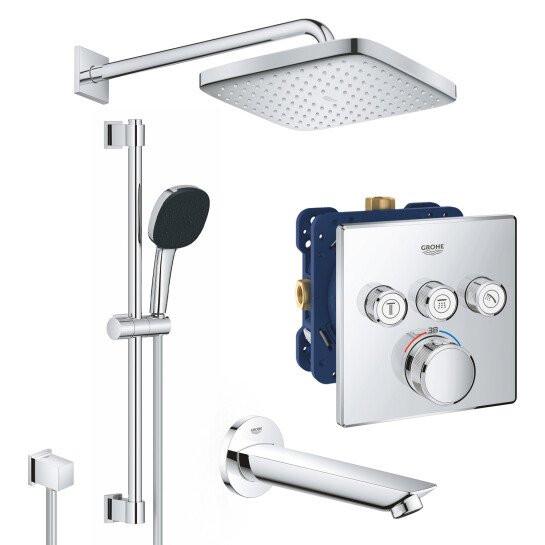 Душові системи Душова система прихованого монтажу Grohe QuickFix SmartControl UA202801C3