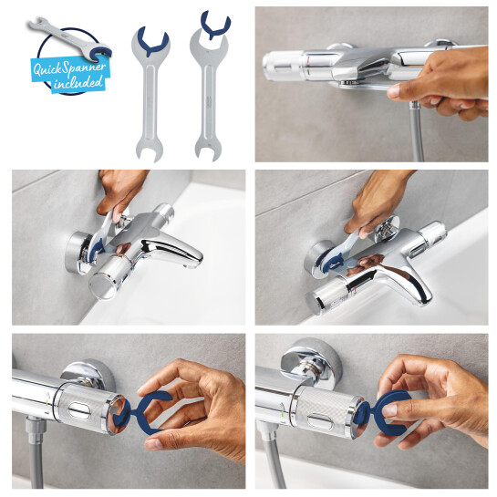 Додаткове фото - Душова система термостатична Grohe QuickFix Vitalio Comfort System 250 26984001