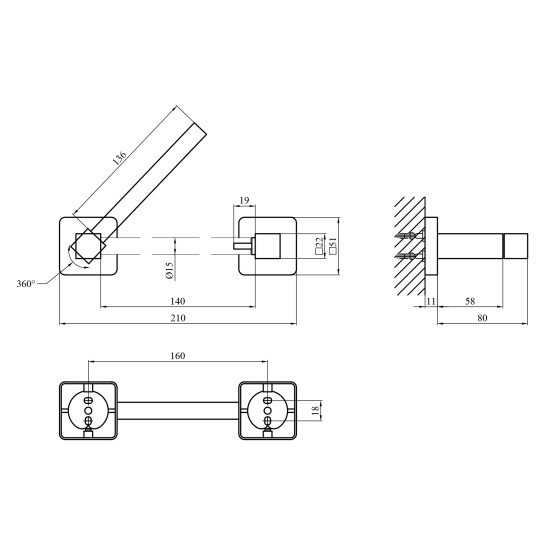 Додаткове фото - Тримач для туалетного паперу Kroner KRP Graz - SCH61907