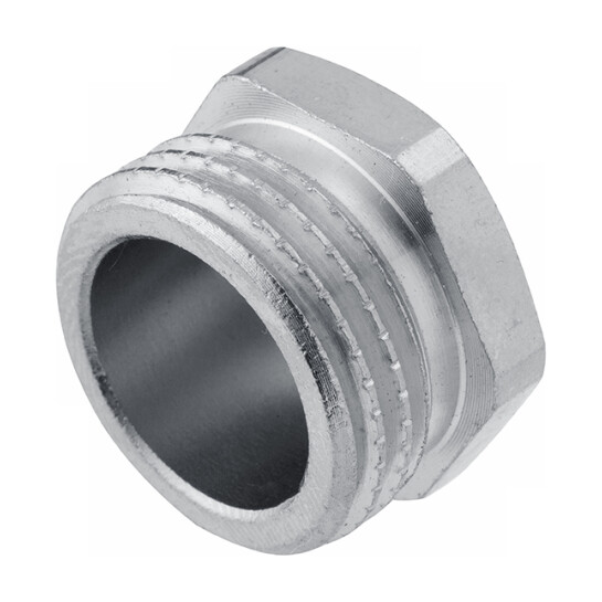 Заглушки латунні Пробка Karro 1/2" РЗ нікельована KR-3112