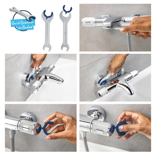 Додаткове фото - Змішувач термостатичний для душу Grohe QuickFix Precision Flow 34805001 