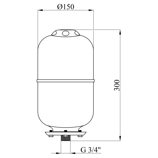 Додаткове фото - Розширювальний бак Forwater PTV5