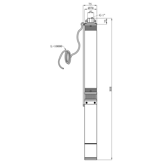 Додаткове фото - Насос глибинний Forwater 3QJD115-0.37 кВт