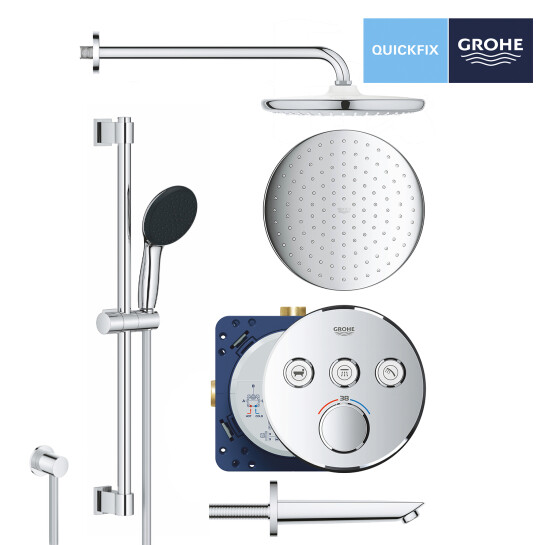 Додаткове фото - Душова система прихованого монтажу Grohe QuickFix SmartControl UA202801R3