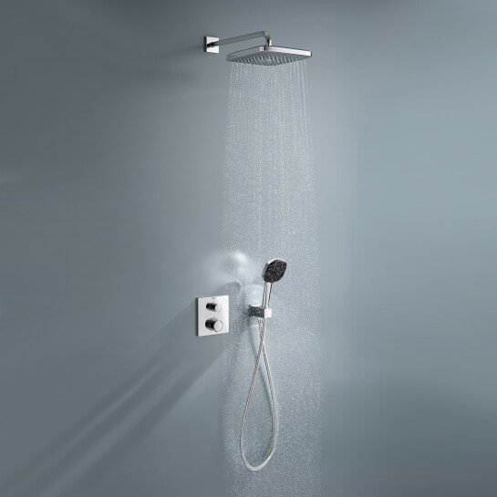 Додаткове фото - Душова система прихованого монтажу термостатична Grohe QuickFix Precision Grohtherm Cube 34882000