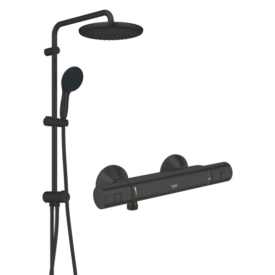 Змішувачі для душу Змішувач термостатичний для душу Grohe QuickFix Start Black UA303908T2