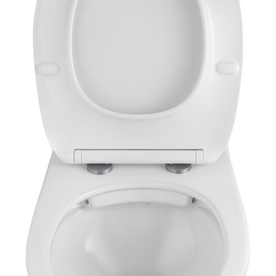 Додаткове фото - Комплект 4 в 1: Інсталяція Grohe Solido 2 в 1 38971000 + Панель змиву для унітаза Grohe Even Black 38966KV0 + Унітаз безободковий Kroner Oker WHI533536 RIMLESS з сидінням Slim Duroplast / Soft-close / Quick relase KO533536WHIR (38971966KV0KO53R)