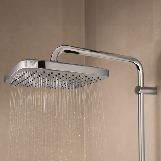 Додаткове фото - Набір змішувачів 2 в 1 для ванної кімнати Grohe QuickFix Vitalio Comfort Cube зі змішувачем для раковини Dice (UA203101TM)
