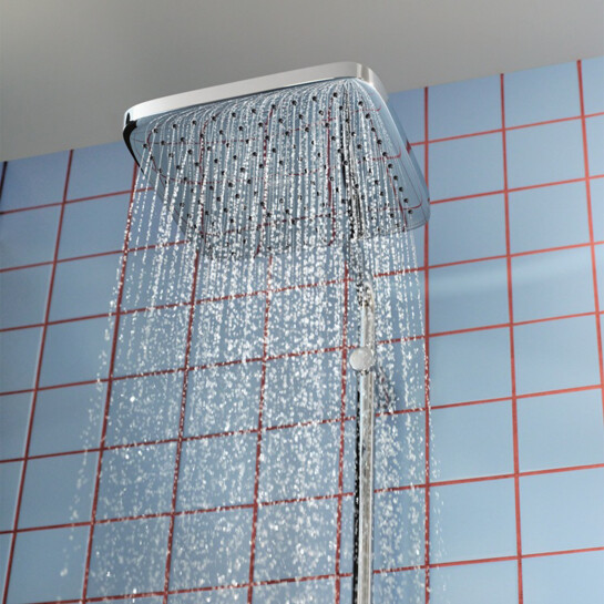 Додаткове фото - Набір змішувачів 2 в 1 для ванної кімнати Grohe QuickFix Vitalio Comfort Cube зі змішувачем для раковини Dice (UA203101TM)