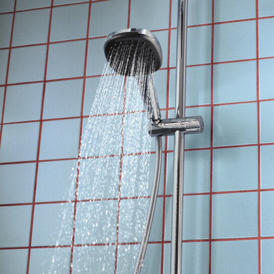 Додаткове фото - Набір змішувачів 2 в 1 для ванної кімнати Grohe QuickFix Vitalio Comfort Cube зі змішувачем для раковини Dice (UA203101TM)